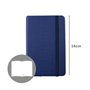 Bloco Notas Liso 14x9cm Semi Pele Azul 116Fls