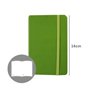 Bloco Notas Liso 14x9cm Semi Pele Verde 116Fls