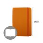 Bloco Notas Liso 14x9cm Semi Pele Amarelo 116Fls