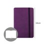 Bloco Notas Liso 14x9cm Semi Pele Roxo 116Fls