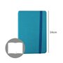 Bloco Notas Liso 14x9cm Semi Pele Azul Turquesa 116Fls