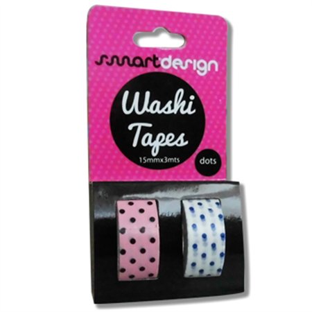 Fita Adesiva Decorativa Washi Tape Bolinhas 2un