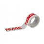 Fita Adesiva Impressa FRÁGIL 50mmx66m Cor Branco/Vermelho