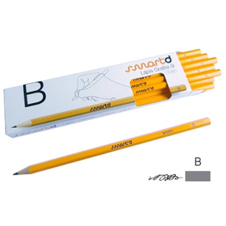 Lápis Grafite B SmartD Cx 12un