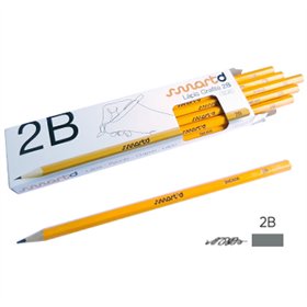 Lápis Grafite 2B SmartD Cx 12un