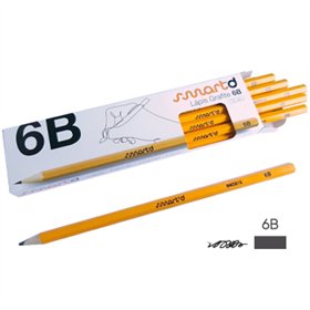 Lápis Grafite 6B SmartD Cx 12un