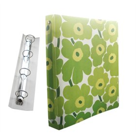 Pasta Arquivo L/E Marimekko 4 Argolas 310x240x40mm Verde