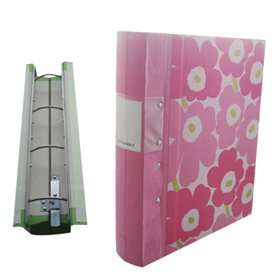 Pasta Arquivo L/E Marimekko 4 Argolas 315x260x53mm Rosa