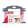 Fita Não Adesiva Sinalização Branco/Vermelho 80mmx100m