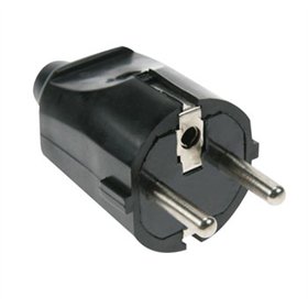 Ficha AC SCHUKO Macho em ABS Macio