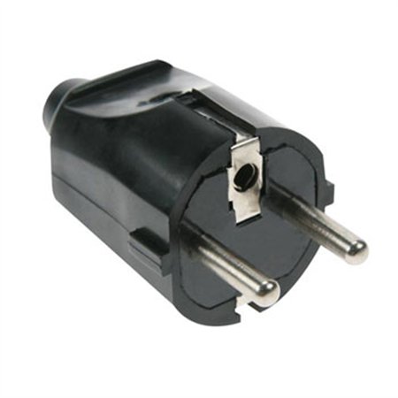 Ficha AC SCHUKO Macho em ABS Macio