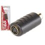 Adaptador S-VHS 4P mini-DIN Fêmea para RCA Fêmea Ouro