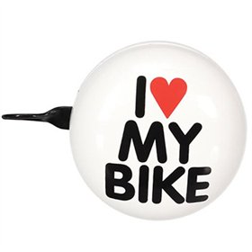 Campainha para Bicicleta I LOVE MY BIKE Branco