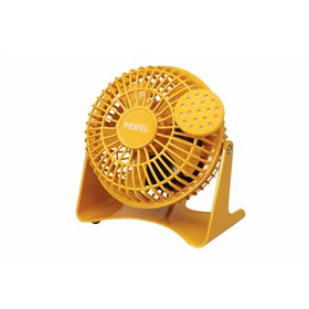 Ventoinha de Mesa 10cm Amarelo