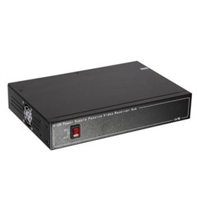 Conjunto 4 Canais Vídeo/Alimentação com Fonte 12V Integrada