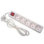 Bloco 5 Tomadas + Interruptor Cabo 1,5mts