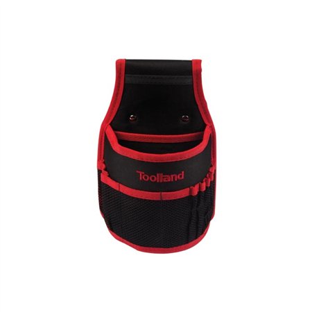 Bolsa Ferramentas para Cinto com Bolsos  Preto/Vermelho