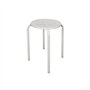 Banco Empilhável  Metalico Branco 45x29cm