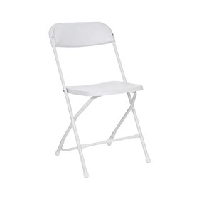 Cadeira Dobrável em PVC Branco