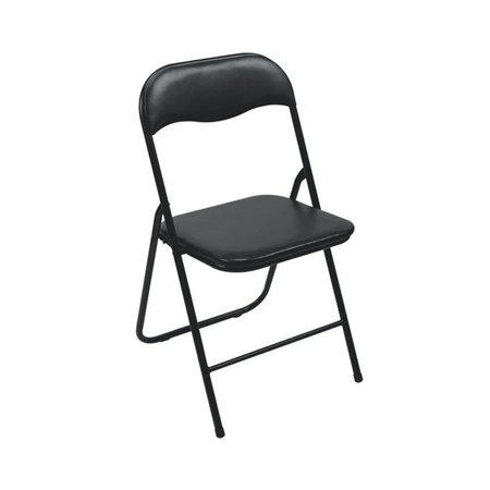 Cadeira Dobrável em PVC Preto