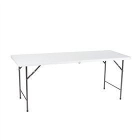 Mesa Dobrável Branco 180x70x74cm