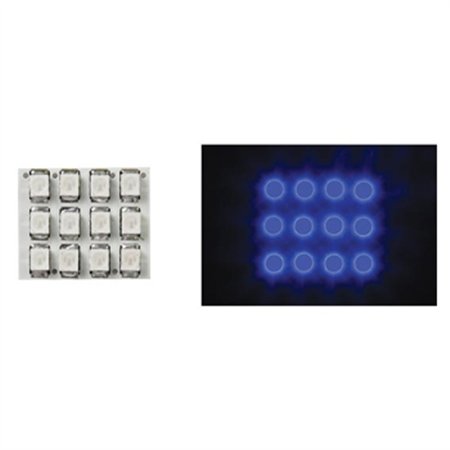 Dome Light com LEDs Azuis 12V 17x20mm