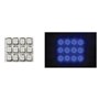 Dome Light com LEDs Azuis 12V 17x20mm