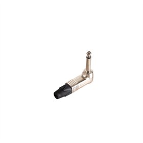Ficha Jack Mono 2x Macho 6,3mm 90 Graus Níquel