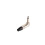 Ficha Jack Mono 2x Macho 6,3mm 90 Graus Níquel