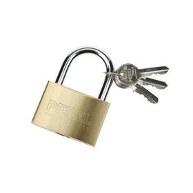 Cadeado 58mm Dourado com Chaves