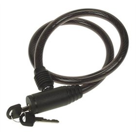 Cadeado 10mm Preto Bicicleta com Chaves