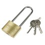 Cadeado 40mm Dourado Argola Extra Alta com Chaves