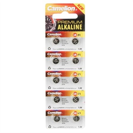 Pilhas LR41/AG3 1.5V-28mAh Relógios 10un