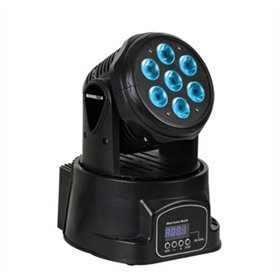 Mini Projetor LED 7x10W RGBW Preto