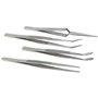 Set 4 Pinças em Aço Inoxidável Antimagnético