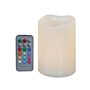 Vela Cera Real Leds RGB com Controlo Remoto