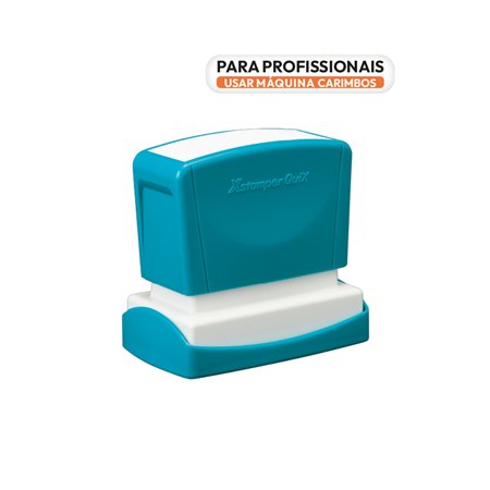 Carimbo 24x49mm Preto Xstamper Quix Q12B 1un
