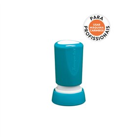 Carimbo Redondo 14mm Preto Xstamper Quix 32B 1un