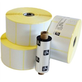 Etiquetas 102x32 D25mm 1000T Papel Mate ZEBRA 12 Rolos