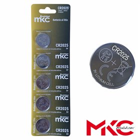 Pilha Lítio Botão CR2025 3V 5x Blister MKC