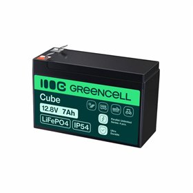 Bateria de Líto LiFePO4 7A 12.8V GREEN CELL