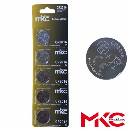 Pilha Lítio Botão CR2016 3V 5x Blister MKC