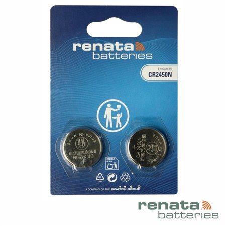 Pilha Lítio Botão CR2450N 3V 540mA 2x RENATA