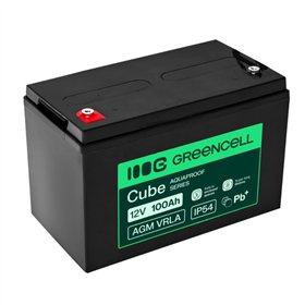 Bateria Chumbo Gel AGM VRLA 12V 100A GREEN CELL
