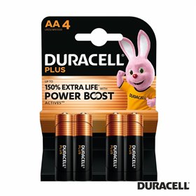 Pilha Alcalina LR6/AA 1.5V 4x Plus Power Boost DURACELL