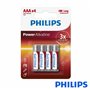 Pilha Alcalina LR3/AAA 1,5V 4X Power Life PHILIPS