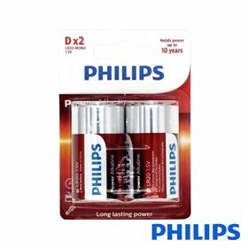 Pilha Alcalina LR20/D 1,5V 2x Power Life PHILIPS