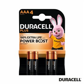 Pilha Alcalina LR03/AAA 1.5V 4x Plus Power Boost DURACELL