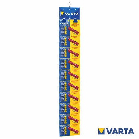 Expositor 10x Pack Pilha Alcalina LongLife Power 4xAA+4xAAA