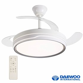 Ventoinha De Teto 30W 106cm C/ Iluminação LED 36W C/ Comando